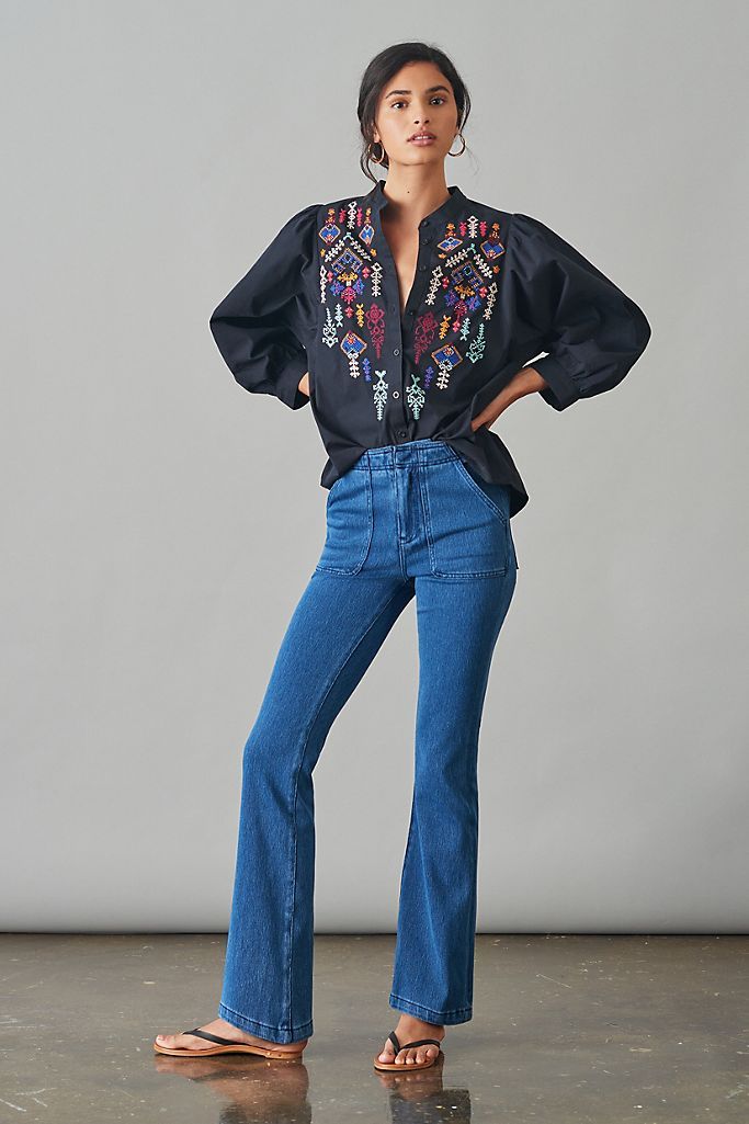 Pilcro The Icon Flare Jeans | Anthropologie (US)