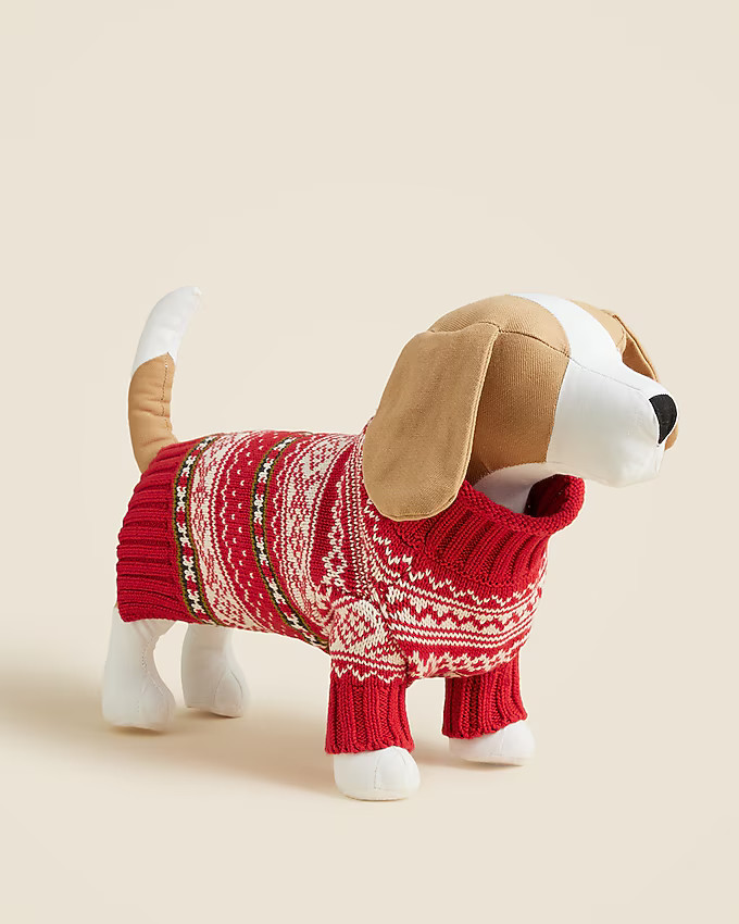 Limited-edition Fair Isle Rollneck™ sweater for dogs | J. Crew US