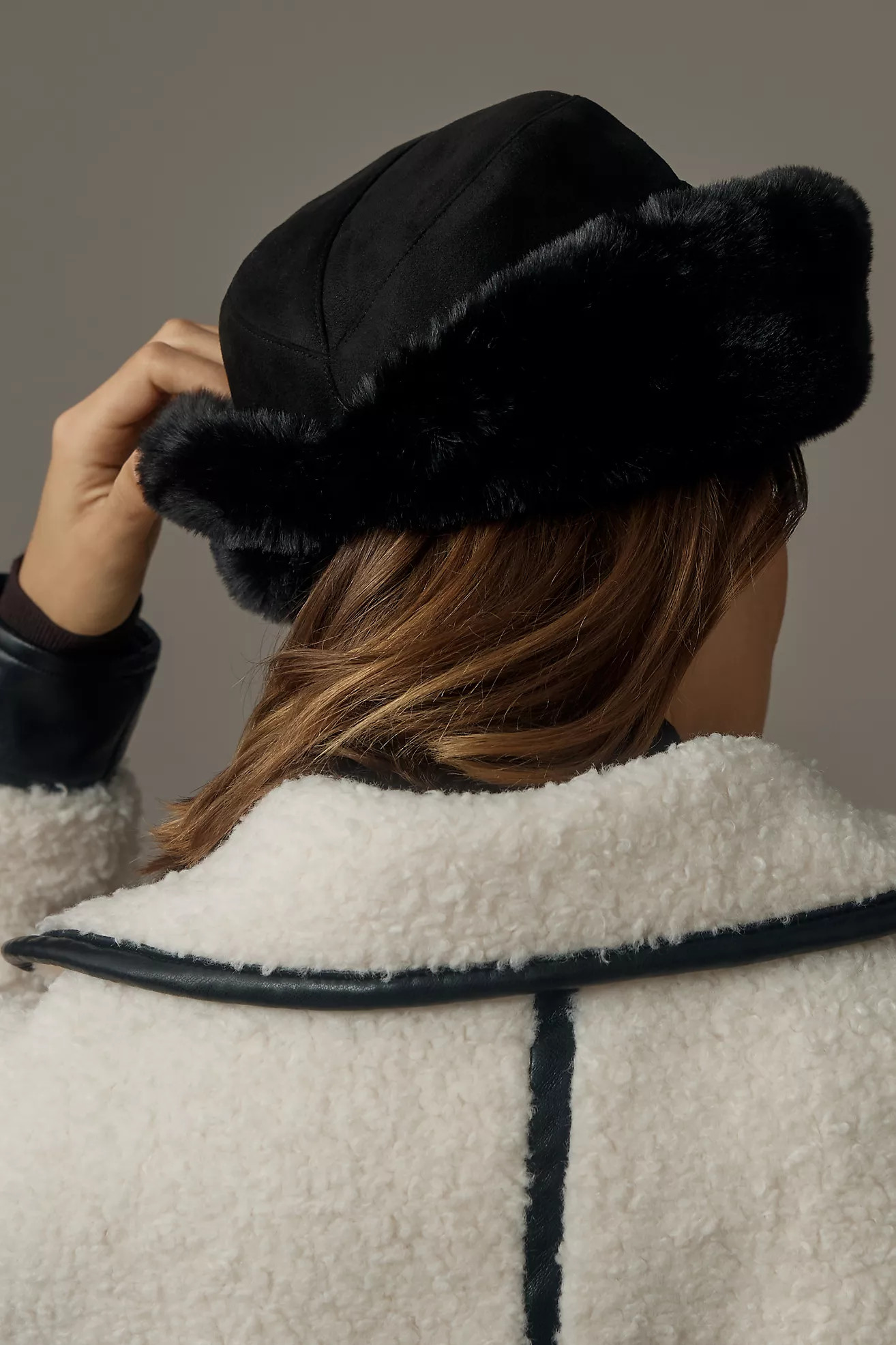 By Anthropologie Faux Fur Trimmed Cloche Hat | Anthropologie (US)