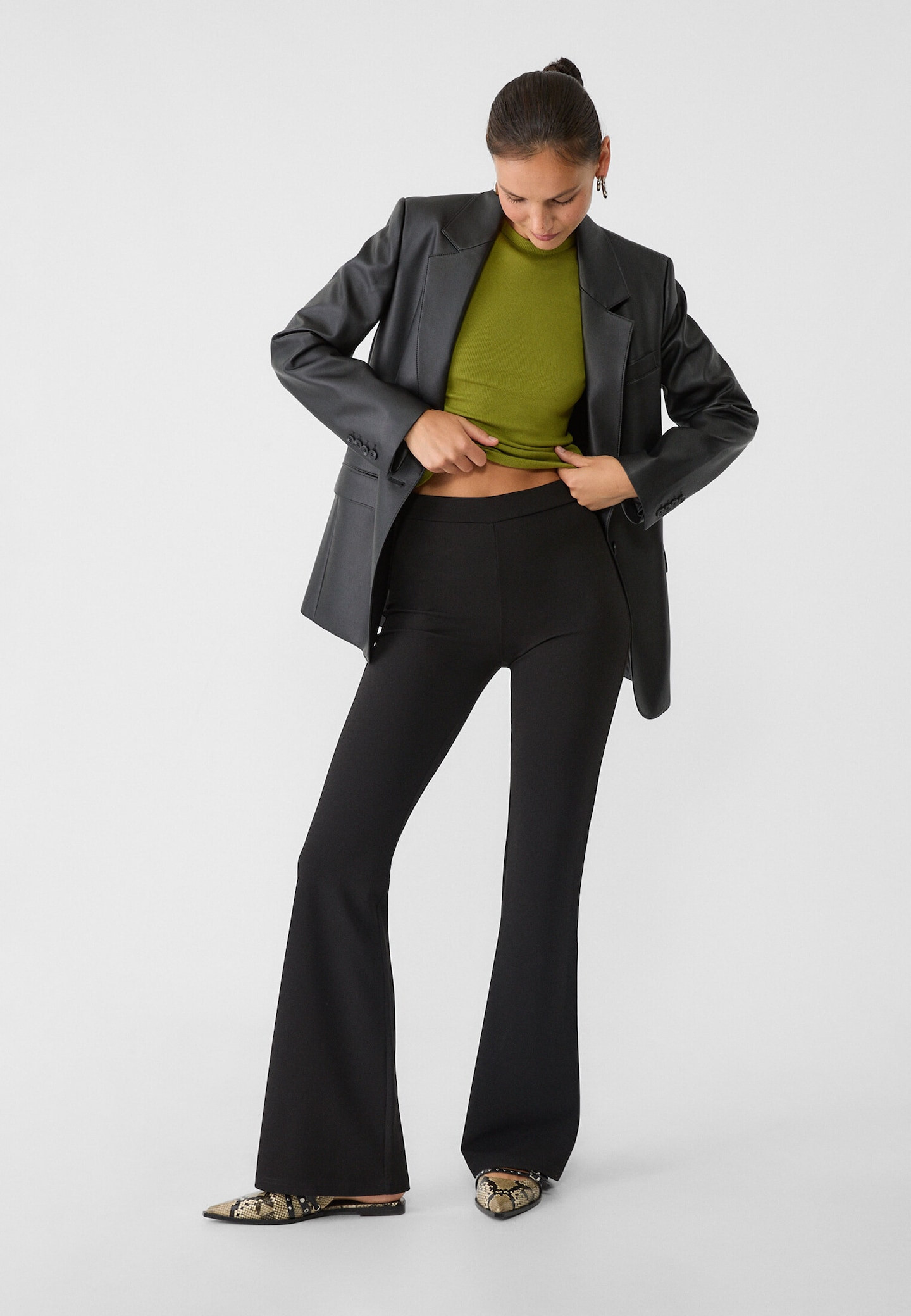 Jersey-Hose mit Schlag | Stradivarius DE