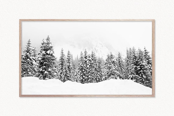 Read the full title
    Winter Forest, Samsung Frame TV Art, Pine Forest Frame TV, Digital Art fo... | Etsy (US)