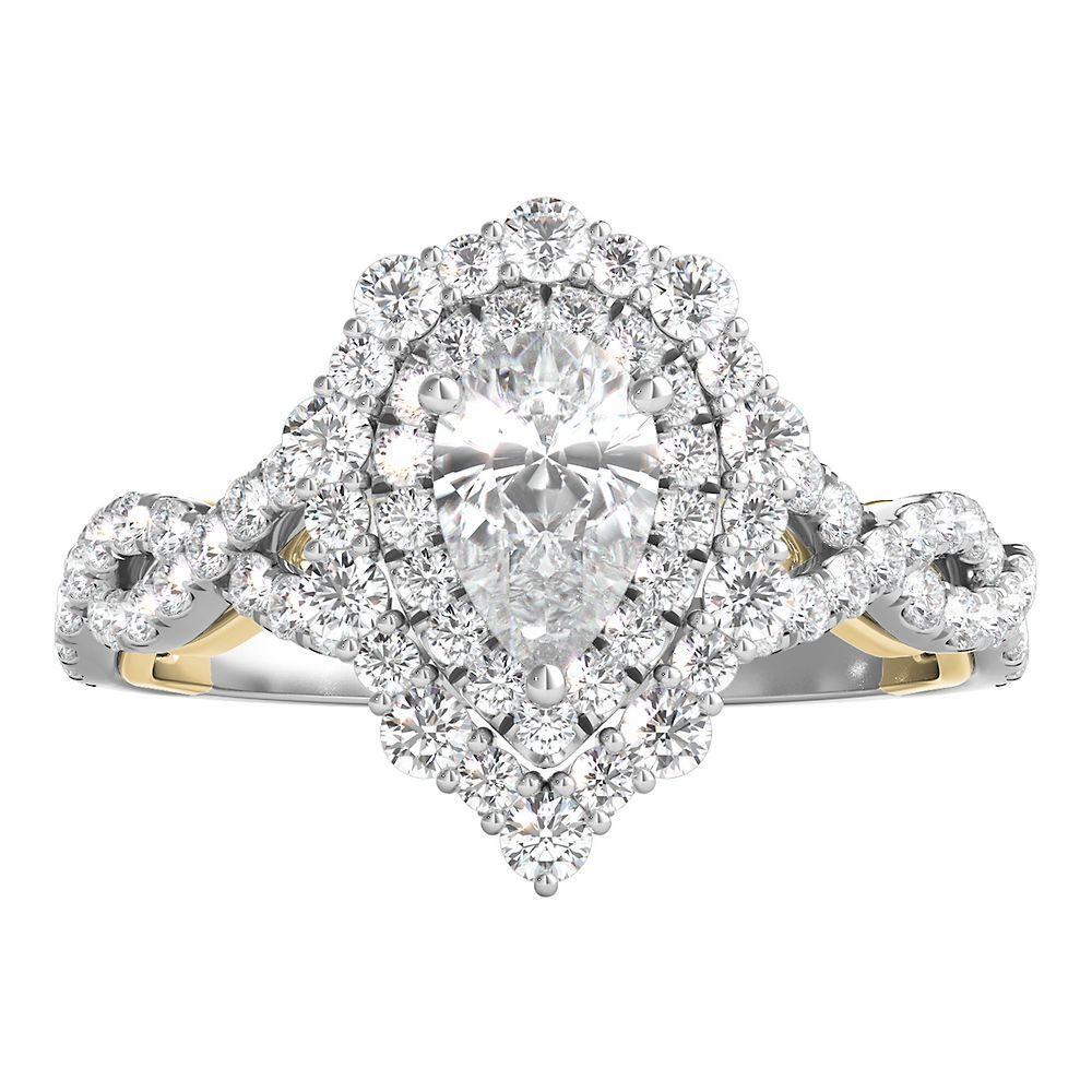 Zac Posen
                                    Doris Pear-Shaped Diamond Engagement Ring in 14K Wh... | Helzberg Diamonds