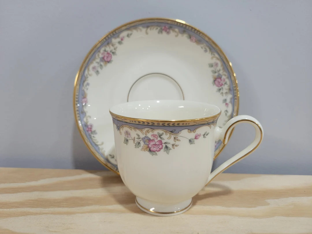 Lenox Southern Vista Footed Cup & Saucer Set - Etsy | Etsy (US)