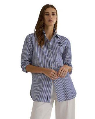 Striped Button Front Shirt | Bloomingdale's (US)