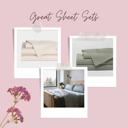 Awesome sheet sets and bedding!
Great sheet sets and bedding make such a difference in your sleep quality.
We spend 1/3 of our lives sleeping and great materials that wear well are important.
Bamboo sheets and linen sheets have a great cooling effect on people for comfort and being well-rested!


#LTKGiftGuide #LTKhome #LTKfamily