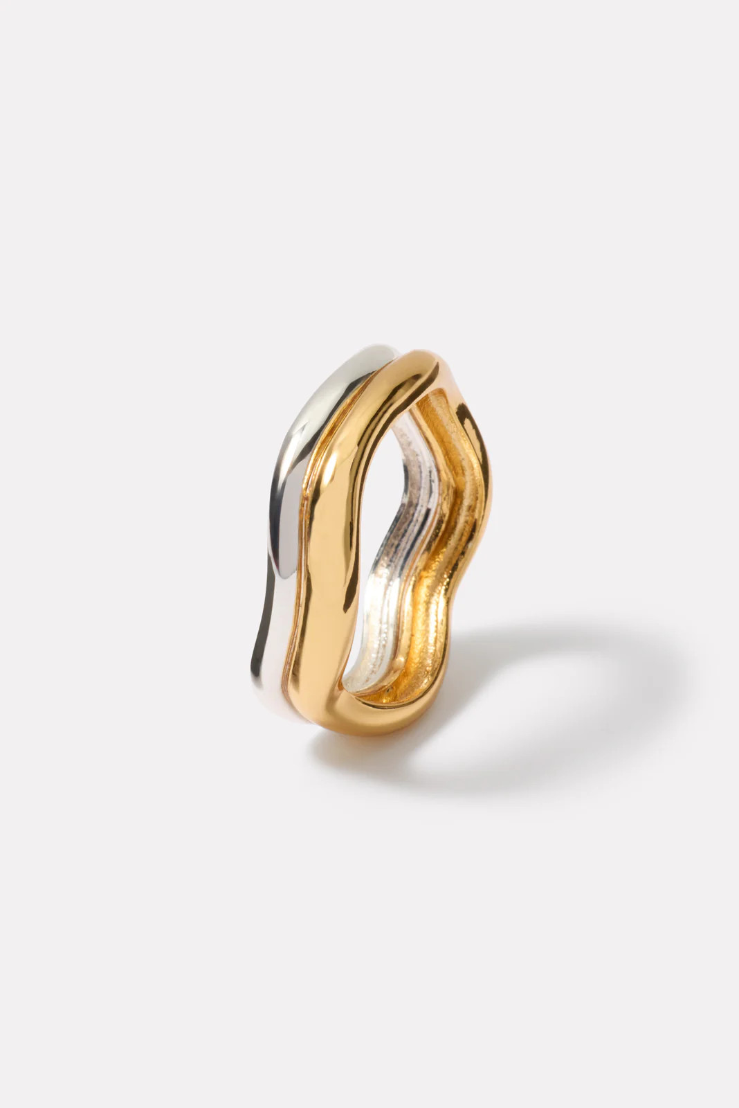 Deryl Two Tone Wavy Ring | Evereve