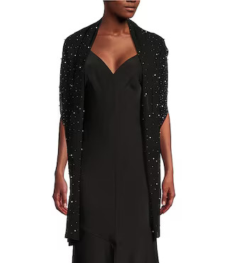 Cezanne Scattered Pearl and Crystal Silk Evening Wrap | Dillard's | Dillard's