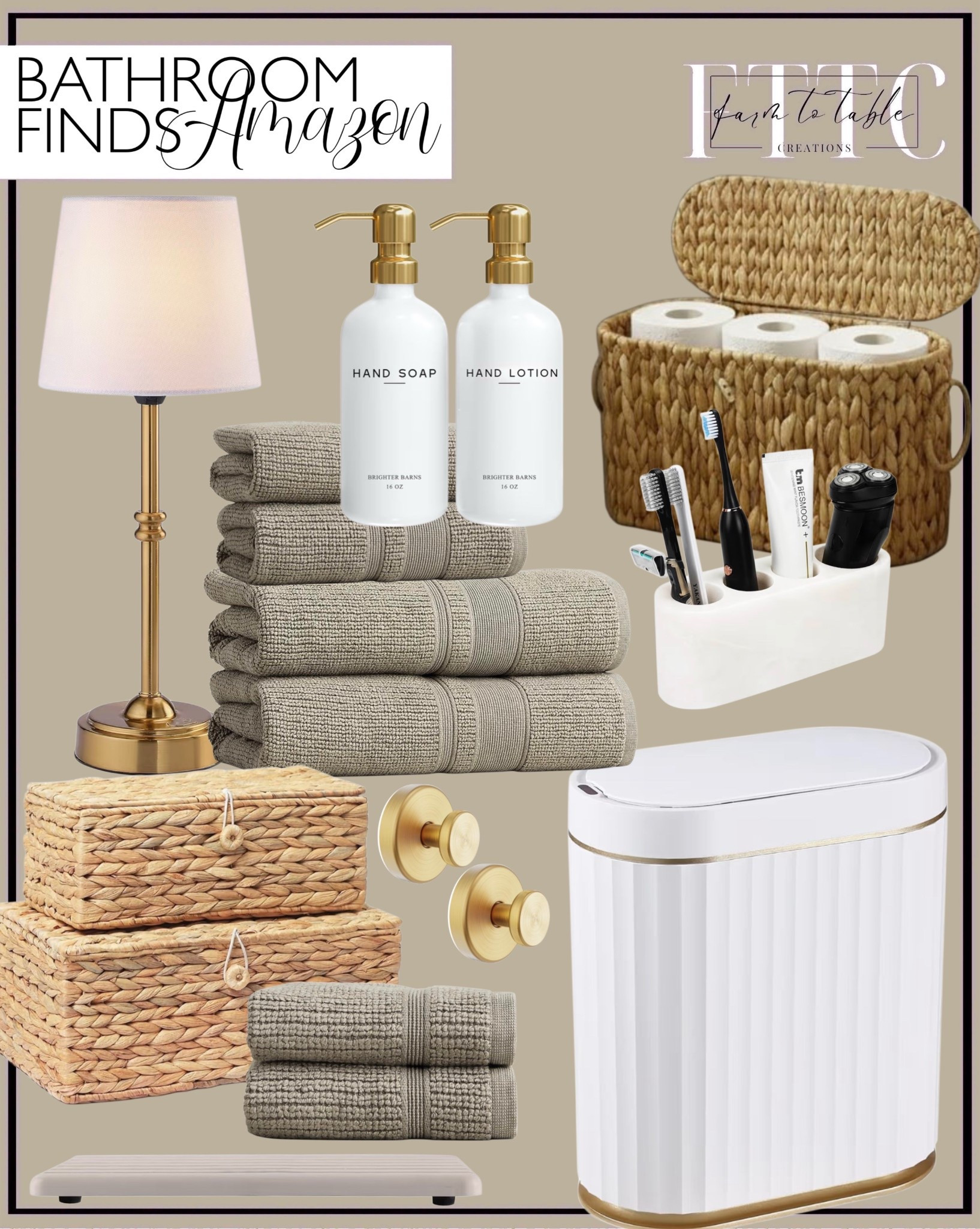 Amazon Bathroom Finds That Make Your Space Feel Like a Spa

Follow @farmtotablecreations on Instagram for more cozy, elevated finds 🤍

Soft neutrals, warm textures, and functional pieces come together to create a bathroom that feels calm and put together. From plush towels and woven storage to sleek soap dispensers and gold accents, these finds instantly elevate everyday routines. It’s an easy refresh that makes your space feel clean, organized, and a little more luxurious.

#bathroomdecor #bathroomorganization #amazondfinds #hometouches #neutraldecor

#LTKSaleAlert #LTKHome