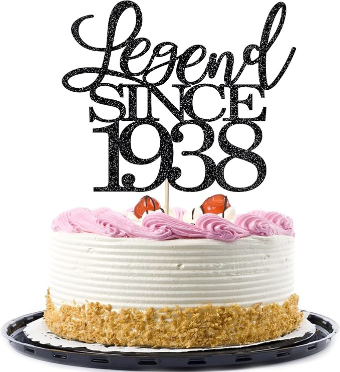 Migeaks legend since 1938 cake topper 88th birthday happy birthday cake topper men and women chee... | Amazon (US)