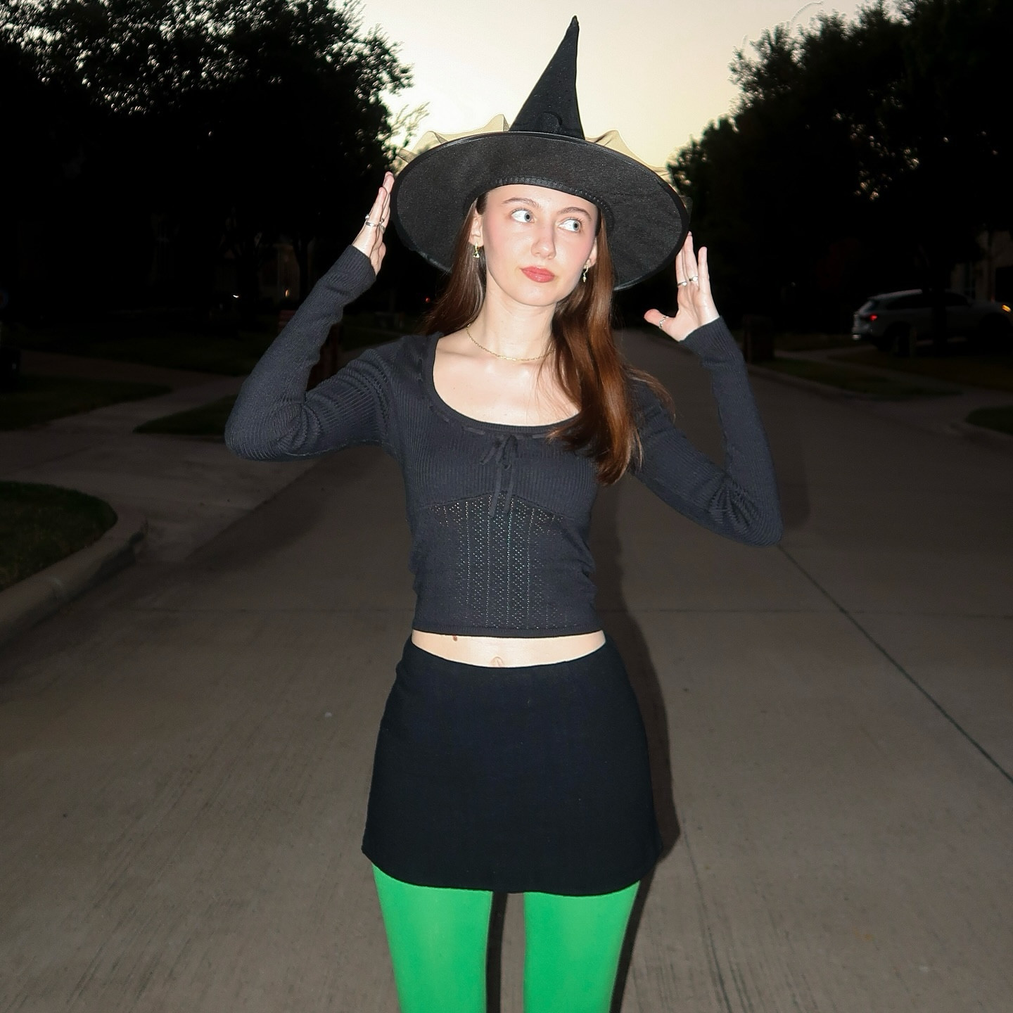 hat: target
sweater: hollister
skirt: princess polly
tights: spirit
boots: steve madden