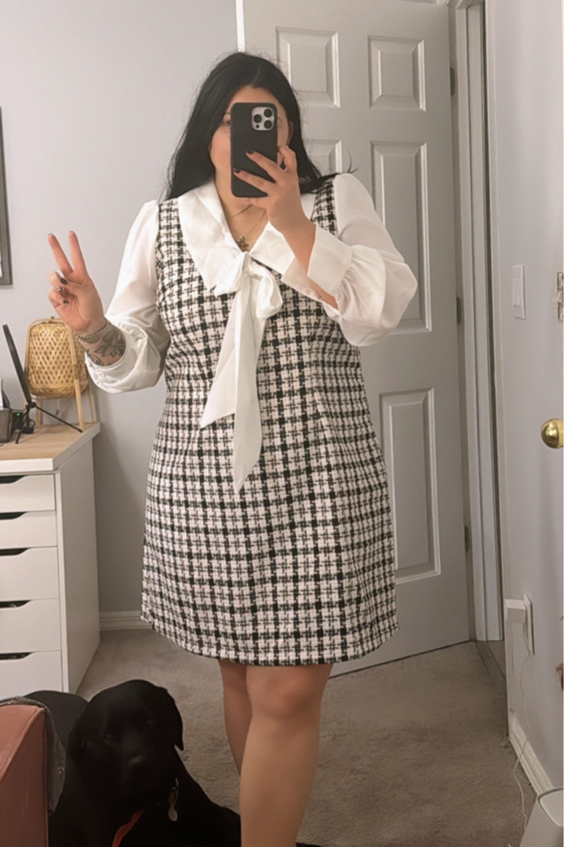 Black And white tweed dress

#LTKStyleTip #LTKMidsize #LTKFindsUnder50