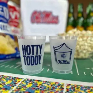 Ole Miss/Hotty Toddy Football Tailgate Tent {Frosted Cup 10 Pack} | Two Funny Girls