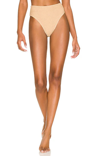 Chania Bikini Bottoms in Plain Stone | Revolve Clothing (Global)