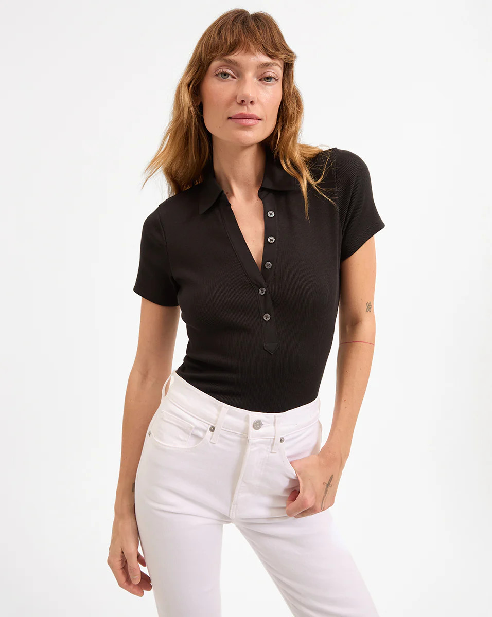 Kearney Button-Down T-Shirt | Veronica Beard
