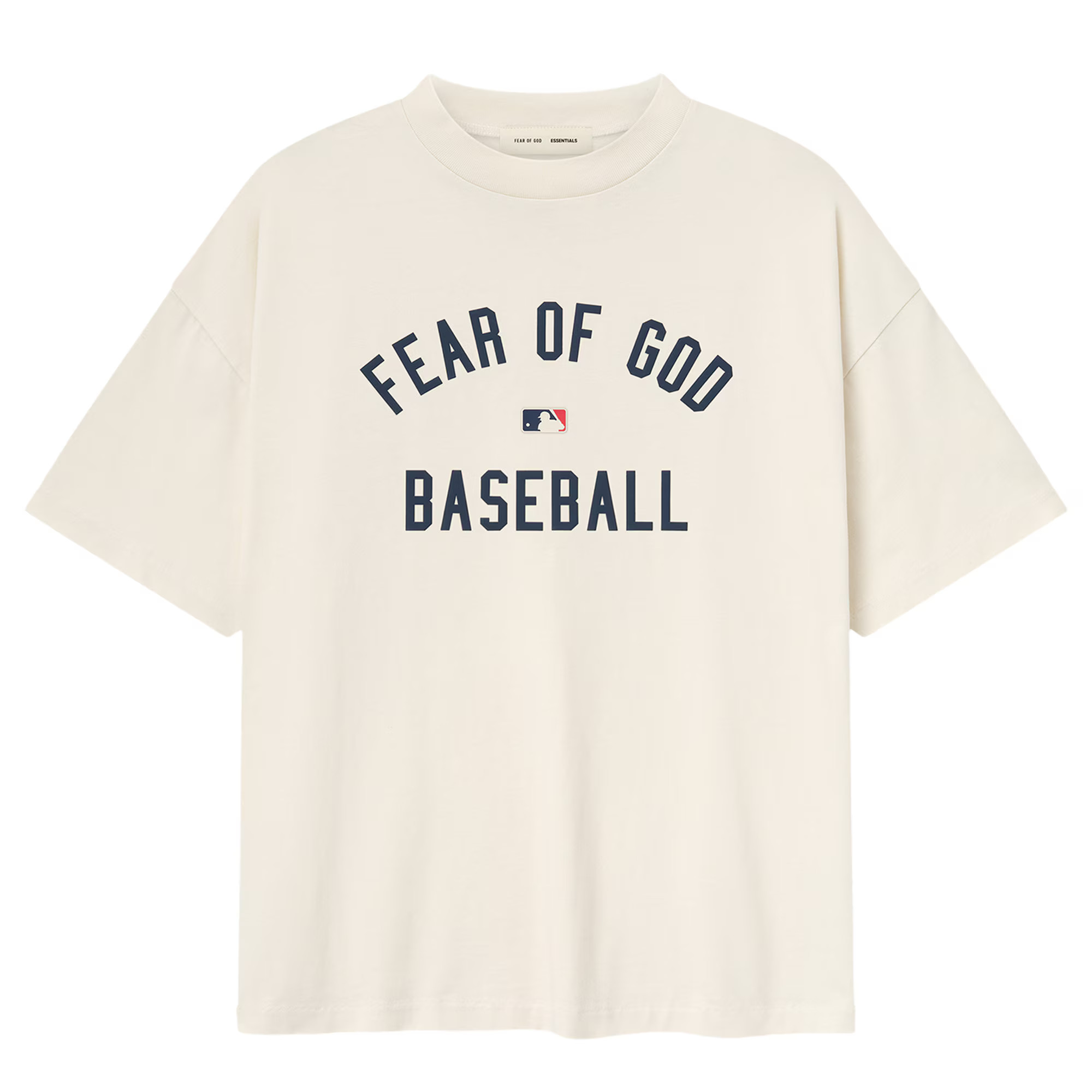 Men's Fear of God x MLB Cream Logo 90's Fit T-Shirt | MLB Shop