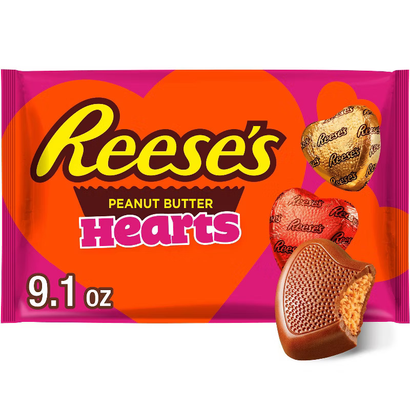 Reese's Valentine's Day Peanut Butter Hearts Candy - 9.1oz | Target