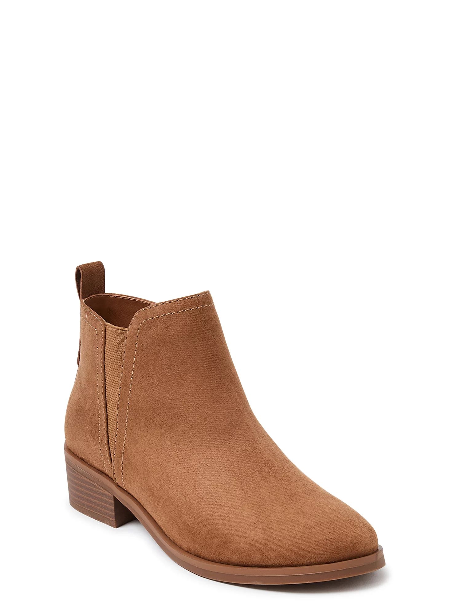 Time and Tru Women's Stretch Ankle Bootie (Wide Width Available) | Walmart (US)