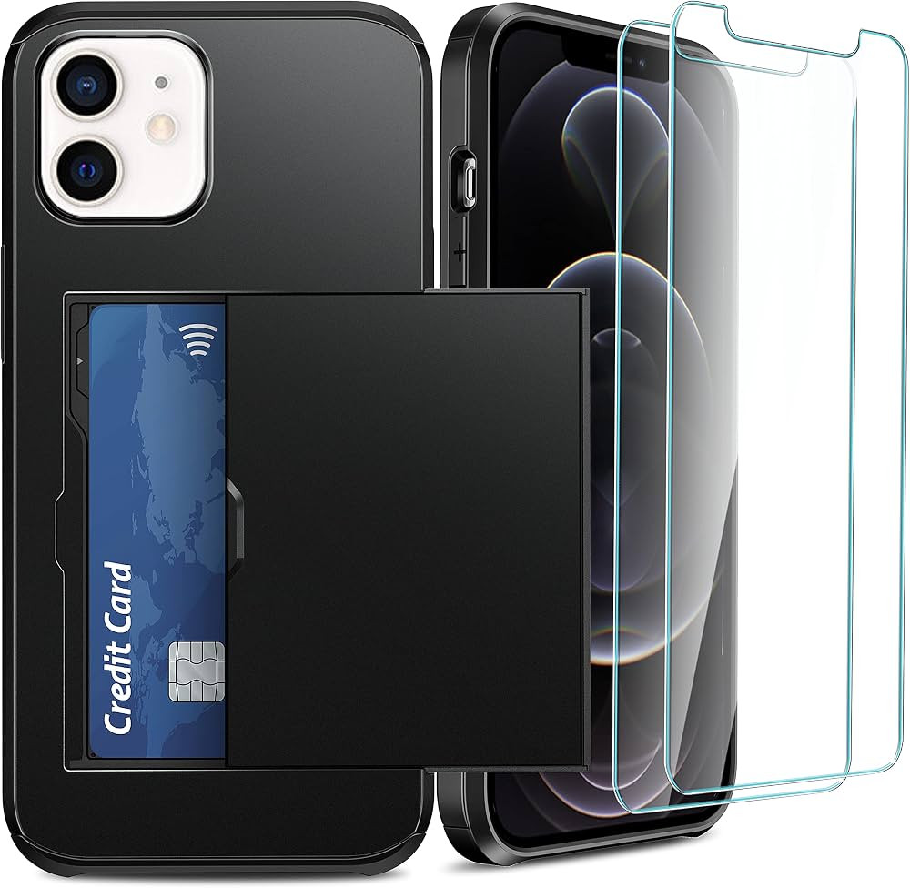 SUPBEC Wallet Card Holder Shockproof Phone Case              
 iPhone 12 | Amazon (US)