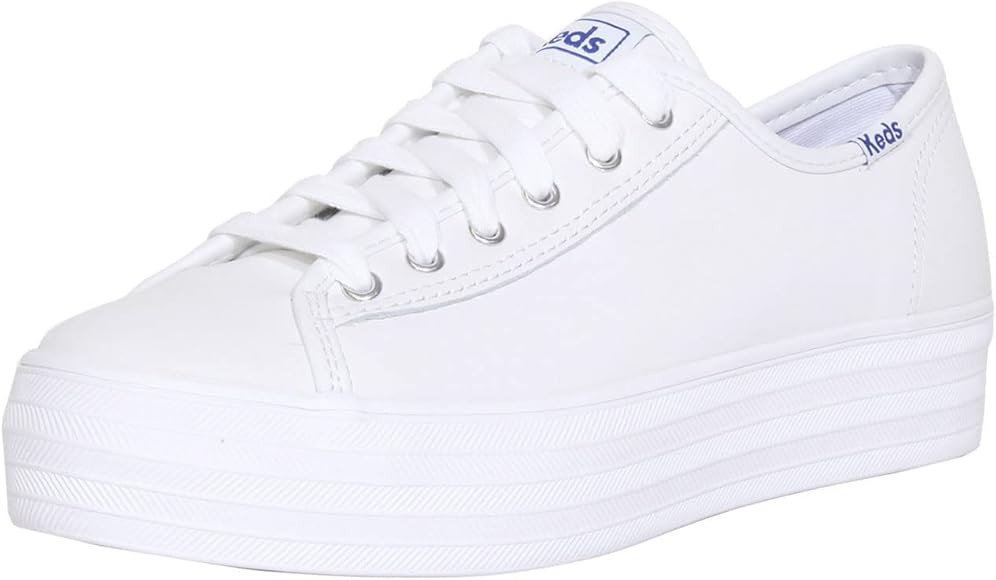 Keds Women's Core Triple Kick Leather Sneaker | Amazon (US)