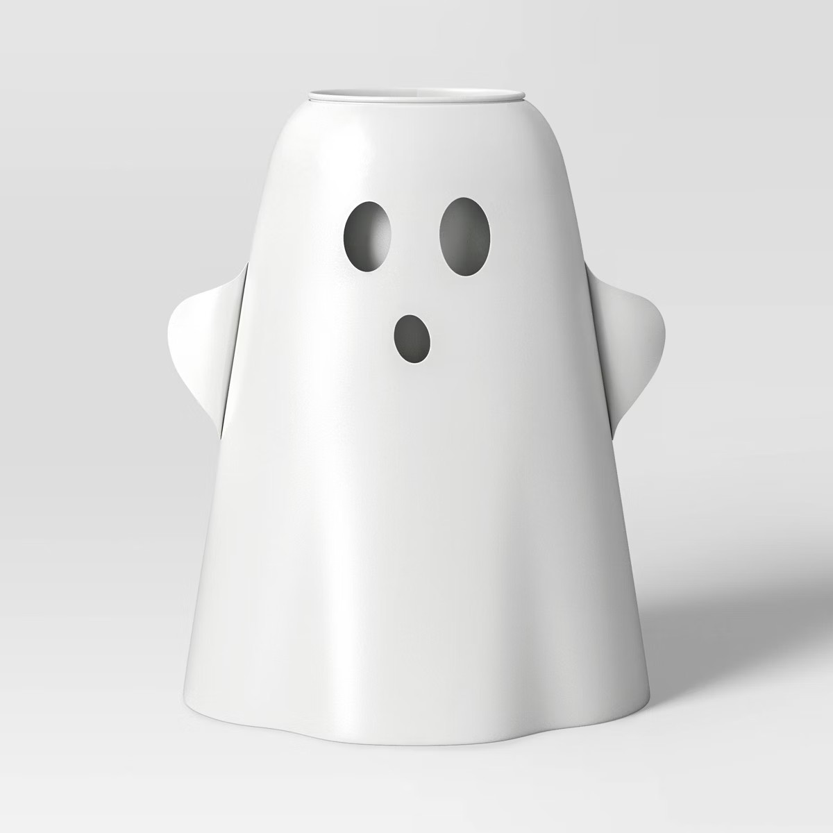 13.75" Large Metal Ghost Planter Halloween Decorative Prop White - Hyde and EEK! Boutique™ | Target