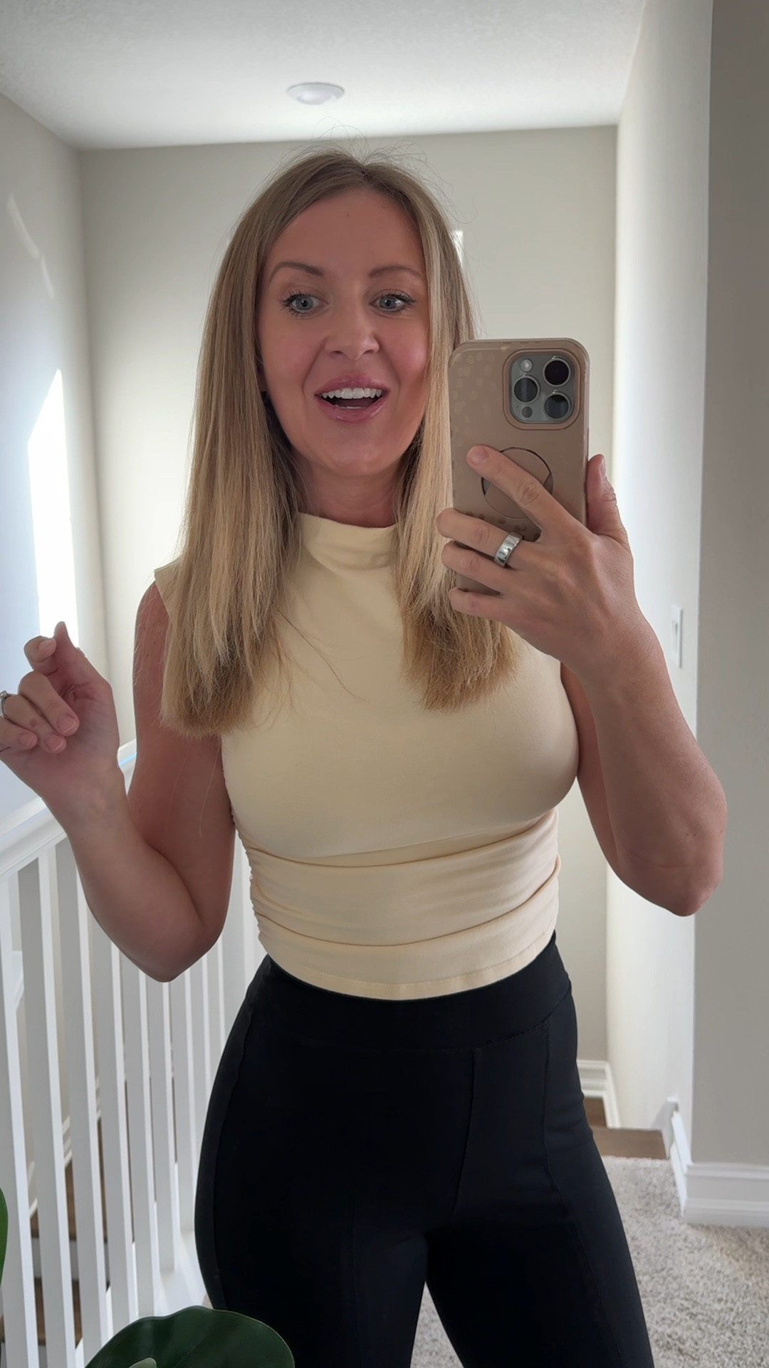 Work from home outfit to feel put together and stay comfy! 

I recommend sizing up in the top since it runs small

#LTKworkwear #LTKfindsunder50 #LTKstyletip