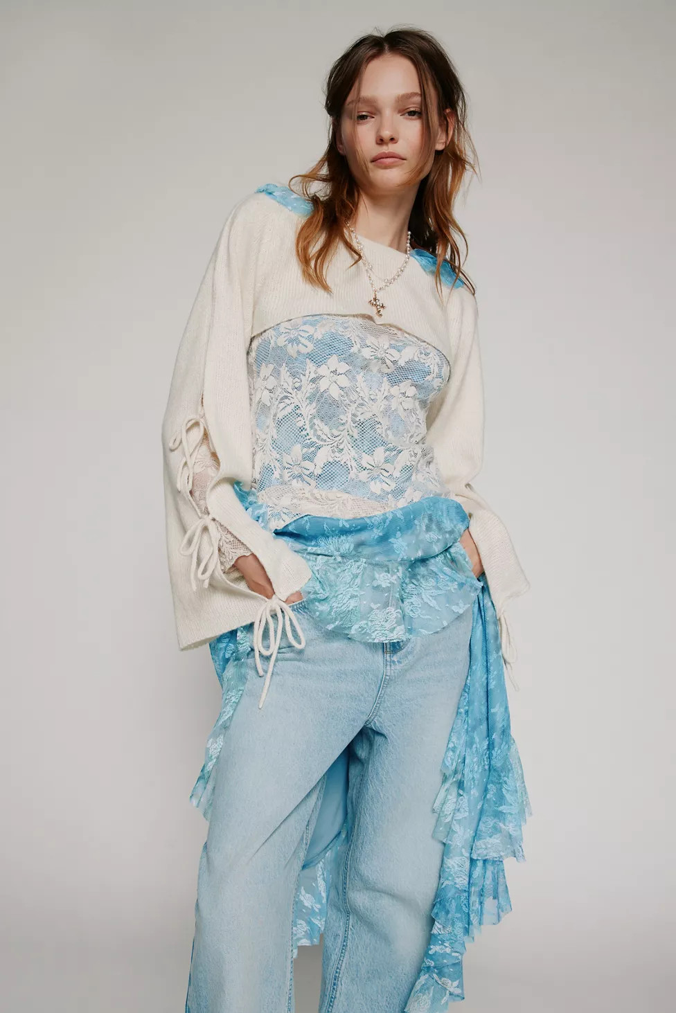 Aria Bow Bell-Sleeve Shrug | Urban Outfitters (US and RoW)