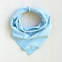 Hand Printed Bandana, Light Blue Cotton Scarf, Hiking Accessory, Bandanas For Women, Men, Checked Windowpane Pattern | Etsy (US)