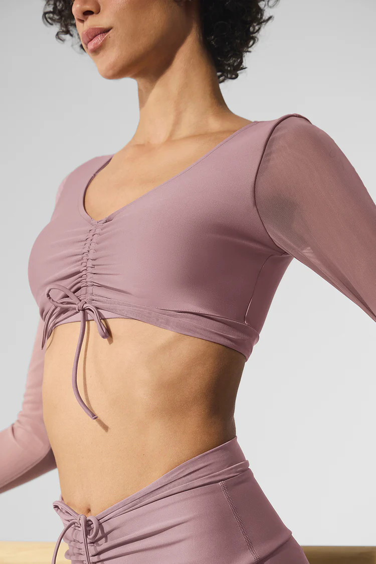 Airlift Mesh Divine Long Sleeve Bra | Alo Yoga