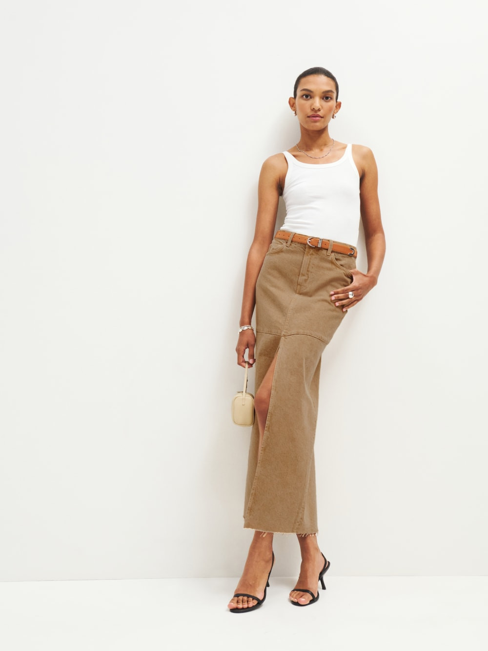 Tazz Maxi Denim Skirt | Reformation (Global)