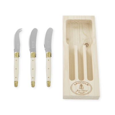 Laguiole Cheese Knife and Spreaders Set, Ivory | Williams-Sonoma