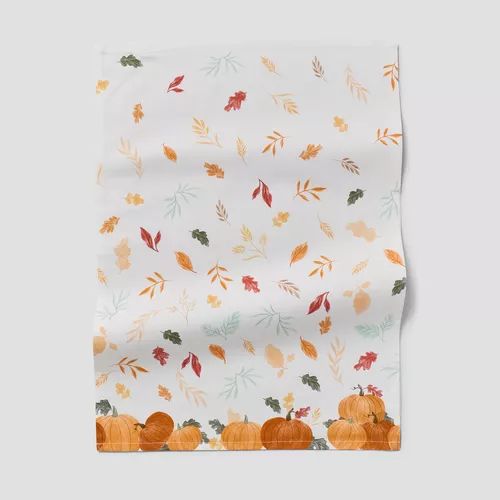 Sur La Table Pumpkin Leaves Towel | Sur La Table