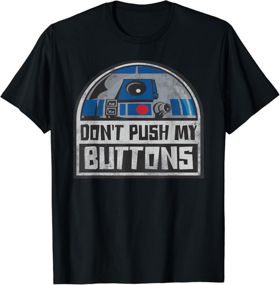 Star Wars R2-D2 Droid Don't Push My Buttons T-Shirt | Amazon (US)