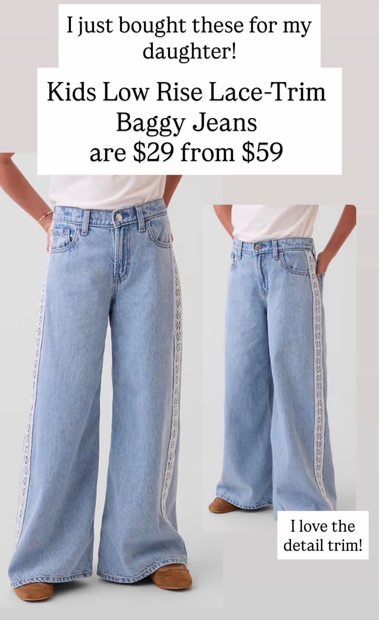 Lace trim jeans for girls

#LTKKids #LTKSaleAlert