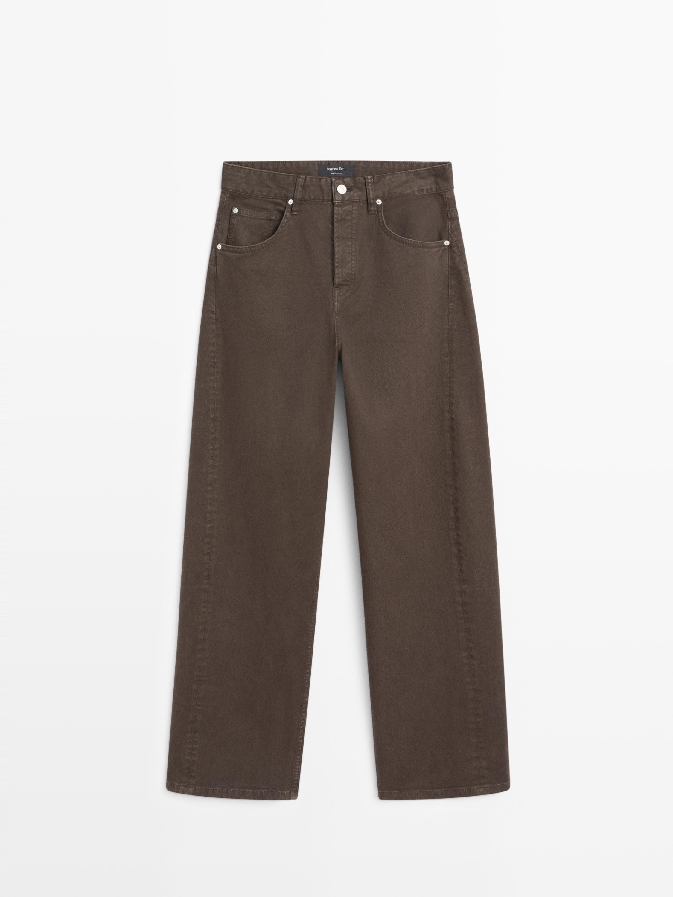 High-waist balloon fit jeans | Massimo Dutti UK