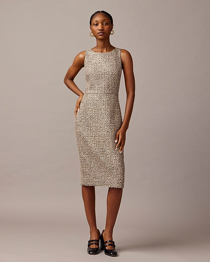 Collection sheath dress in tinsel tweed | J. Crew US