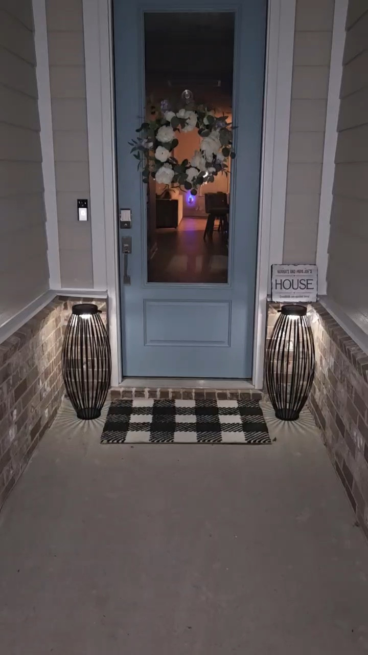 40% off these solar lanterns!!!! Perfect amount of glow for any outdoor space! They even work under a covered patio area like this here at my mom’s house! 

#LTKHome #LTKSeasonal