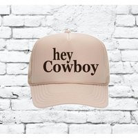 Hey Cowboy Custom Trucker Hat Snapback | Etsy (US)