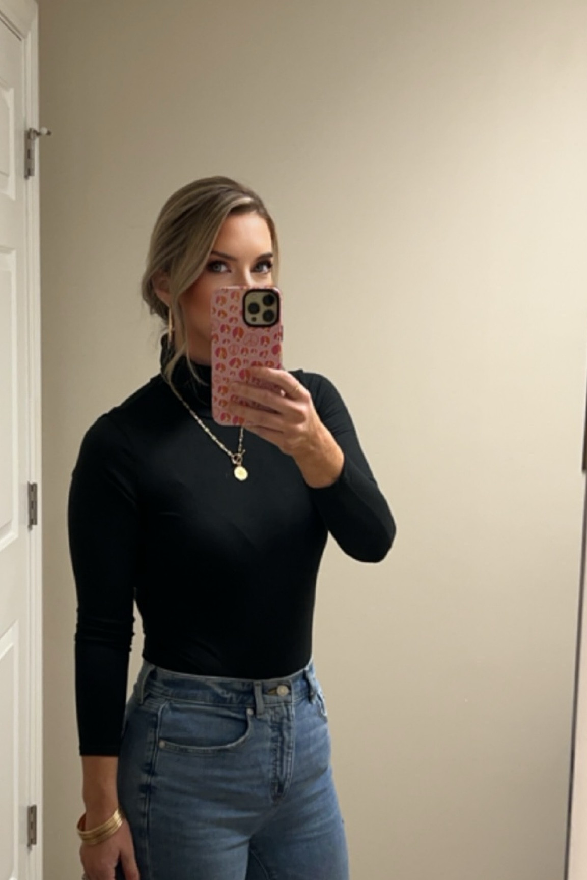 Black Bodysuit!! True to size, comfortable! Wearing a medium! 

#LTKstyletip #LTKfindsunder50 #LTKSeasonal