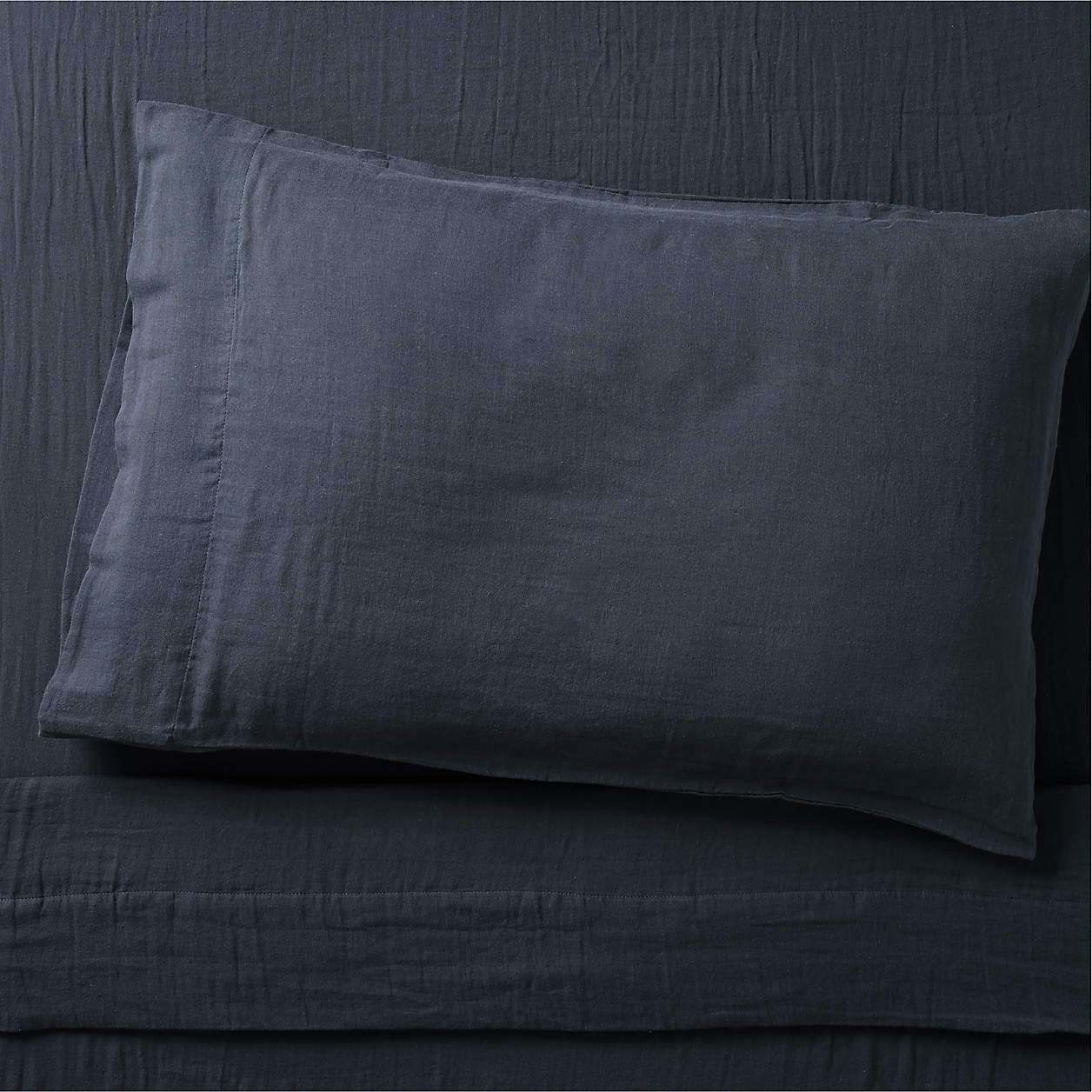 Supersoft Green Stripe 100% Organic Cotton Gauze Kids Twin Sheet Set + Reviews | Crate & Kids | Crate & Barrel