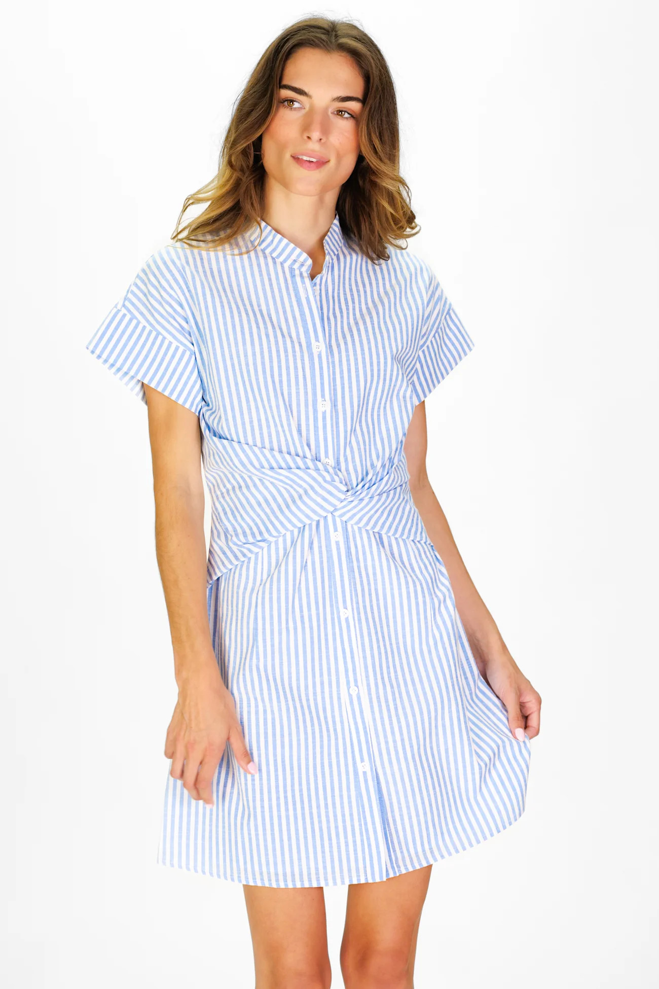 Phoebe Dress in Seaside Stripe | Duffield Lane