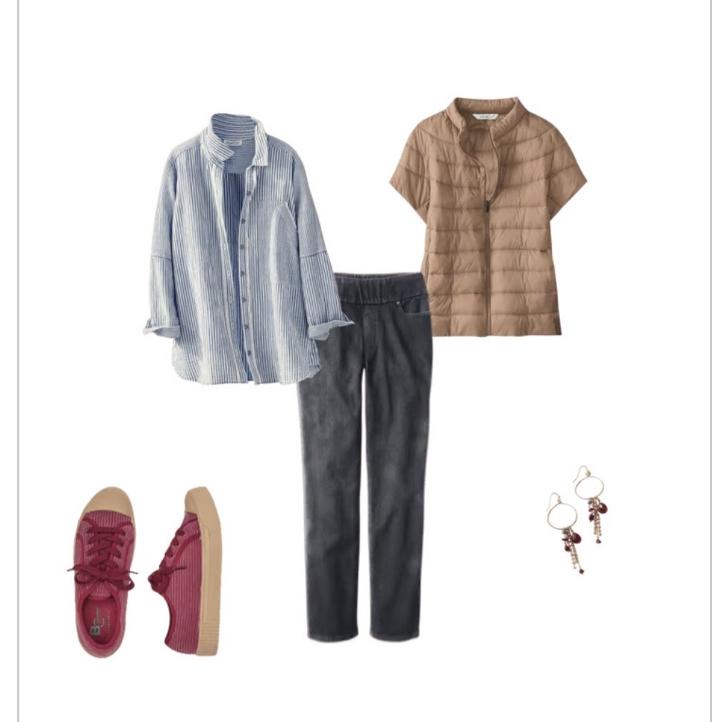 Give the gift of polished causal comfort with this OOTD. I love the short sleeve vest! 

#LTKHoliday #LTKOver40 #LTKootd