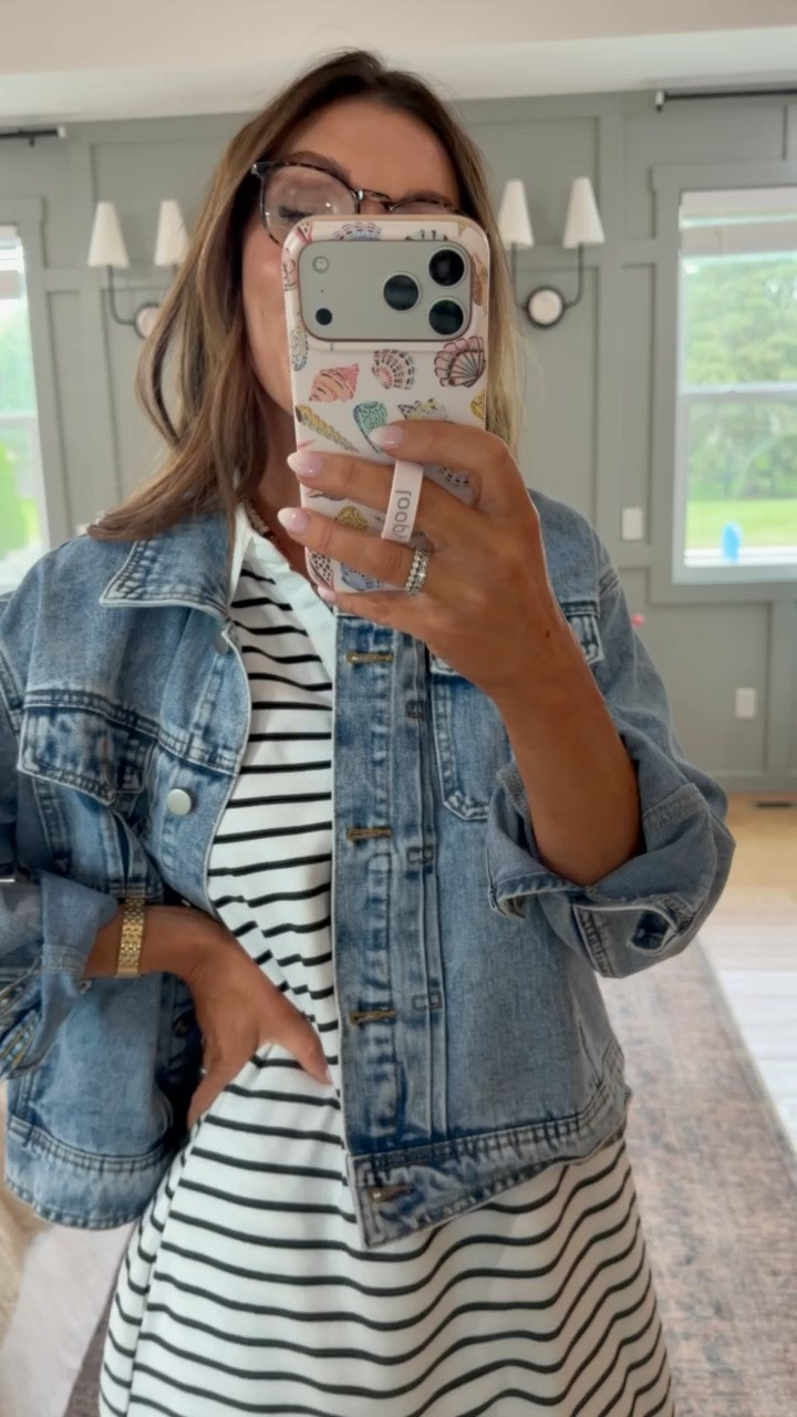 The perfect comfort meets style for the office, classroom or mom life!  This denim jacket is the transition staple you need for fall

#LTKgrwm #LTKmomlife #LTKdayinmylife