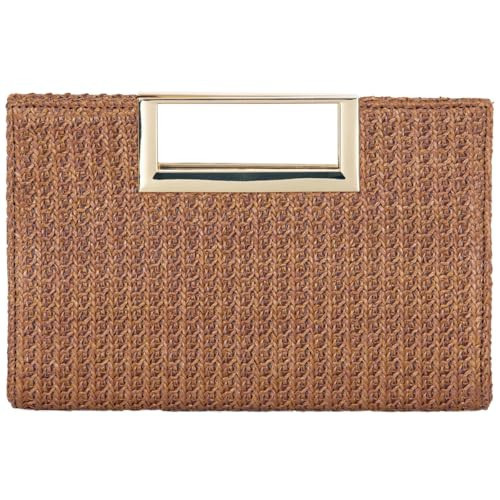 Top Handle Straw Summer Clutch,TAN49 | Amazon (US)