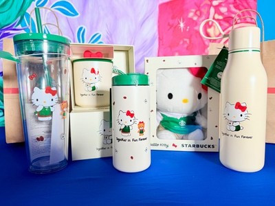 Hello Kitty x Starbucks 5-Piece Set – 24oz Cup, Mug, Plush, Tumbler & Bottle | eBay US