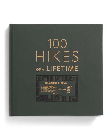 100 Hikes Of A Lifetime Leather Bound Book | Luxury Gifts | Marshalls | Marshalls