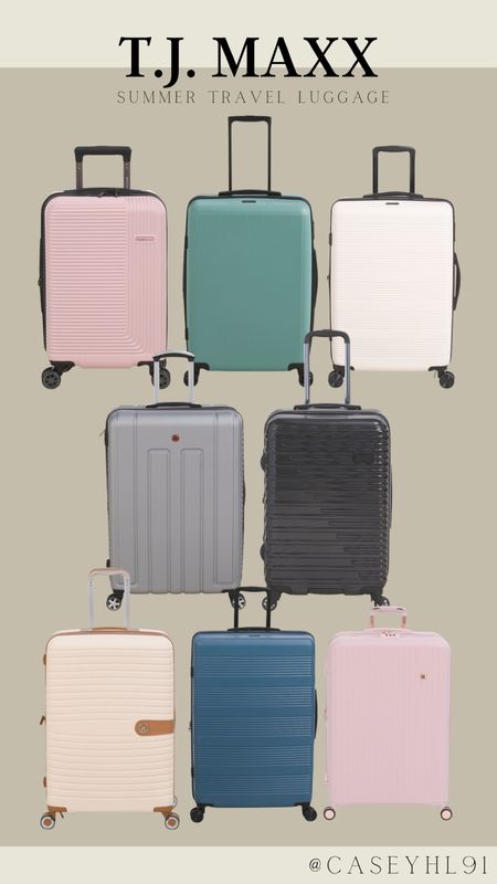 Greta summer travel luggage at T.J. Maxx! So many options and colors to pick from! 

#LTKSeasonal #LTKStyleTip #LTKTravel