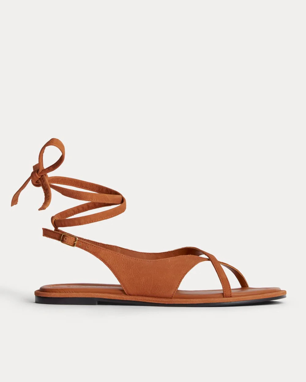 The Leather Crisscross Sandal | Cinnamon | Everlane