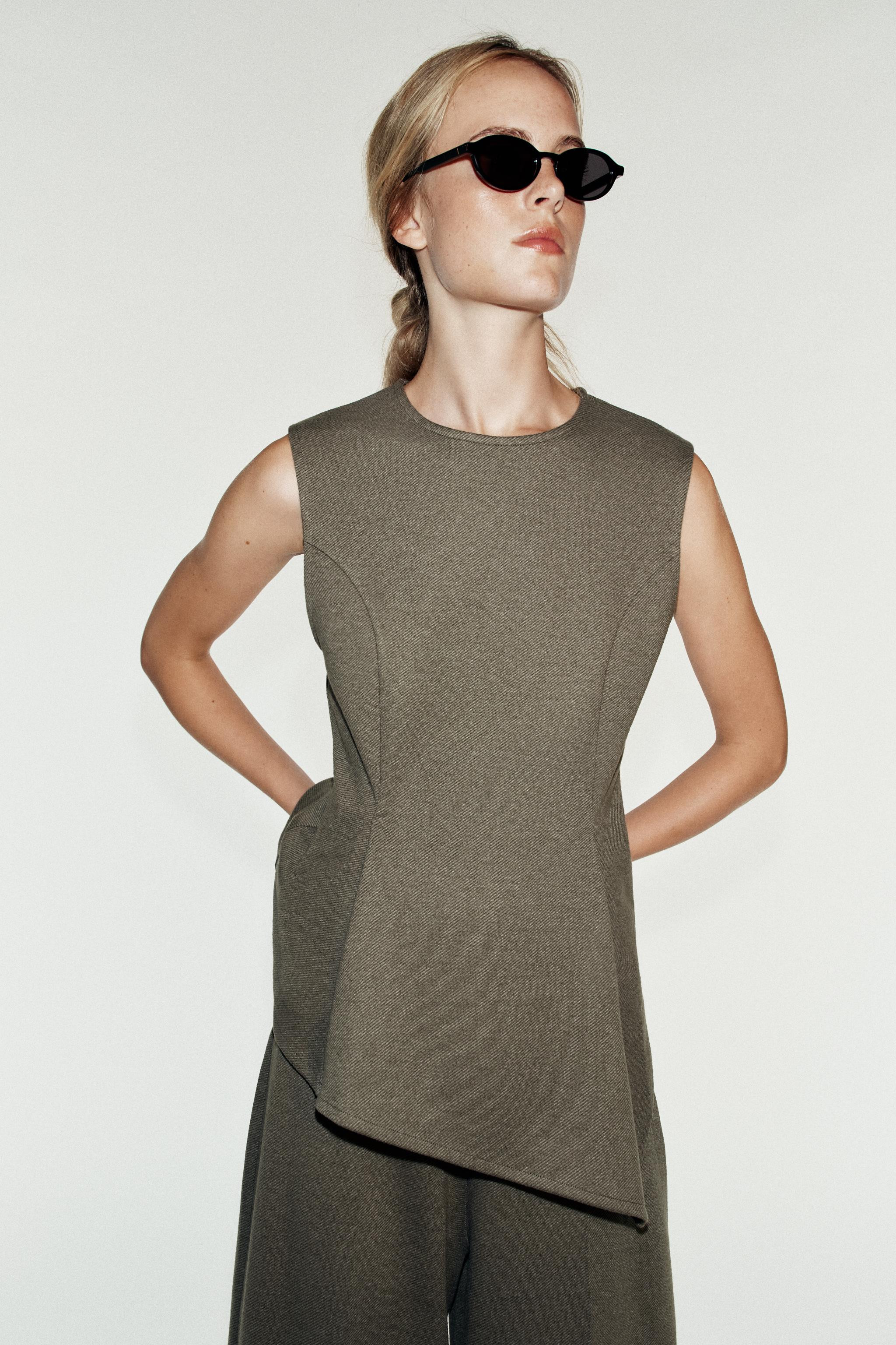 SOFT PEPLUM TOP | Zara UK
