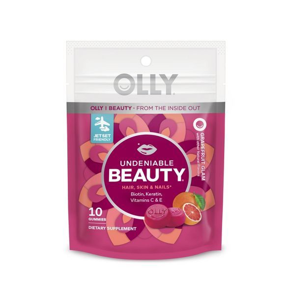Olly Undeniable Beauty Dietary Supplement Pouch - Grapefruit Glam - 10ct | Target