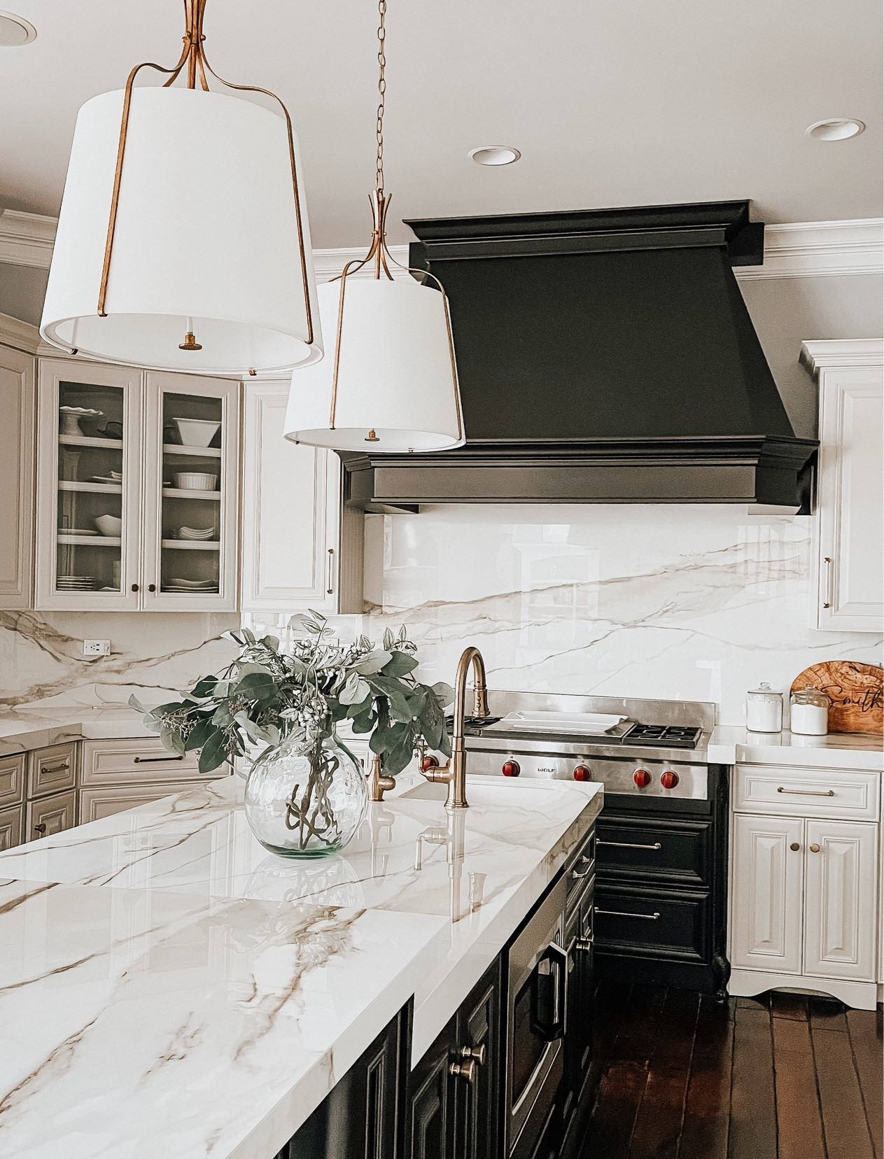 In love with these new Visual Comfort pendants! We have the medium size in white linen shade and antique guild finish  

#LTKHome #LTKStyleTip